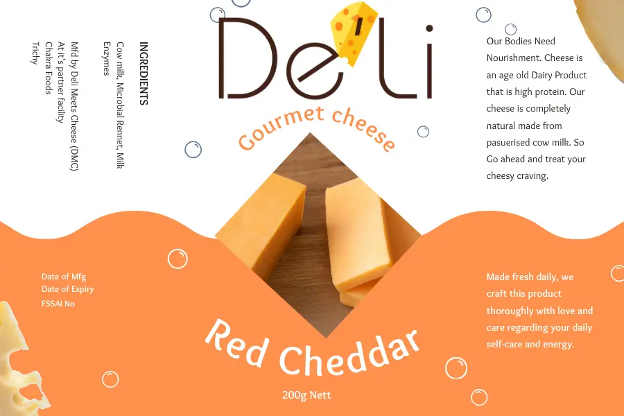 [DMC305] Red Cheddar (leicester) 200g