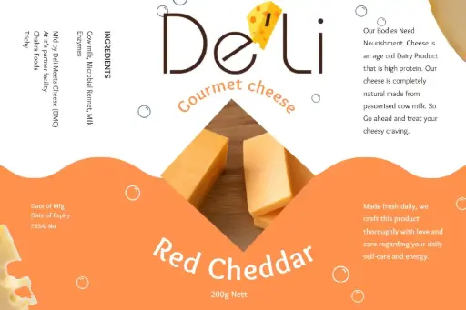 [DMC305] Red Cheddar (leicester) 200g